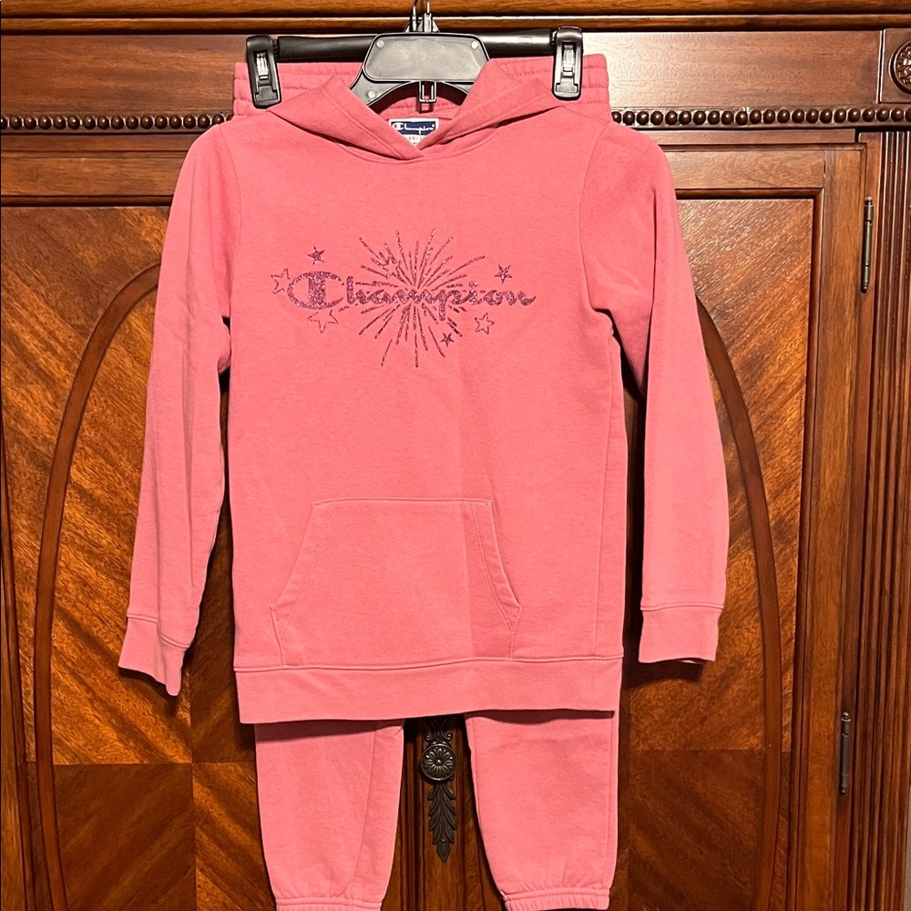 Champion Pink Hoodie and Joggers Set